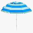 Beach Umbrella With Sand Anchor,UPF 50+Protection,8 Ribs, Beach Umbrellas For Sand Portable, With Button Tilt - Multifunctional Outdoor Sunshade For Gardens,Courtyards, And Beaches.