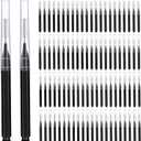 Patelai 100 Pieces Braces Brush for Cleaner Interdental Brush Toothpick Dental Tooth Flossing Head Oral Dental Hygiene Flosser Toothpick Cleaners Tooth Cleaning Tool (Black)