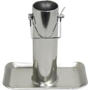 Jeremywell Trailer Jack Detachable Foot Plate 5000 lbs Capacity with Pin Base for A-Frame Boat RV Camper 7-1/2 Tube Length