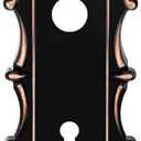 CEYMIO Mortise Lock Door Knob Plate for Interior Doors 2 Pack Antique Oil Rubbed Bronze Door Lock Cover Handle Vintage Old Style Door Knob Conversion Kit