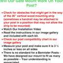 Safety Innovations No Hole Stairway Baby Gate Mounting Kit - Fits Posts from 2 3/4 inches to 3 1/2 inches Wide with Square or Round Tops - No Adhesives On Or Screws in Your Posts, (1-Pack)