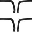 ALMULOO Fender Flares Set Compatible with 2014-2015 GMC Sierra 1500 Front & Rear Wheel Eyebrow 4PCS Fender Trim Plastic(PP+T30) Textured Black