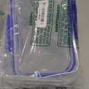 Sistema KLIP IT PLUS Food Storage Containers | 3.35 L | Leak-Proof, Stackable & Airtight Fridge/Freezer Containers with Lids | BPA-Free Plastic | Blue Clips |   2 pack