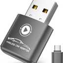 Wireless CarPlay Adapter for Apple iPhone2026 Upgraded Mini Design, Converts Factory Wired to Wireless Adapter for CarPlay, Plug and Play, Auto Connect Fast and Stable(Dark Gray)