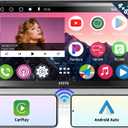 ATOTO A6 7inch Double DIN Android Car Stereo 1280 * 720 QLED Touchscreen, Wireless CarPlay & Wireless Android Auto, 4G+64G, Dual Bluetooth, MirrorLink, GPS Tracking, WiFi/BT/USB Tethering, A6G2C7PP