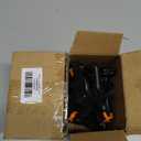 12 Pack Plastic Spring Clamps, 3.5inch Small Heavy Duty Clips for Crafts, Backdrop Stand, Woodworking, Photography Studios (Black)