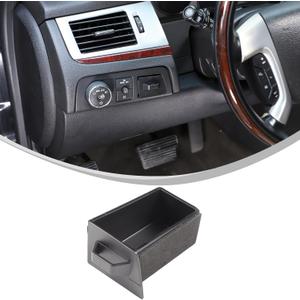 Car Center Console Storage Box Compatible with Cadillac Escalade 2007-2014 Truck Upgrade Drivers Side Cubby Drawer Organizer Tray Coin Key Card Holder Insert Expander Box Interior Accessories