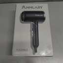 Plasma Ion Hair Dryer with Diffuser for Curly Hair, 1800W Fast Drying Blow Dryer with Comb, Lightweight and Low Noise Hairdryer for All Hair Types, Foldable Design for Travel