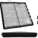 Cabin Air Filter with Activated Carbon with Access Door Fits for Chevy Silverado Tahoe Suburban Avalanche GMC Sierra Yukon Cadillac Escalade Replace 22759203 22759208