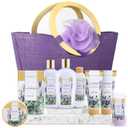 Spa Luxetique Gift Baskets for Women, Spa Gifts for Women - 10pcs Lavender Bath and Body Sets with Body Lotion, Bubble Bath, Relaxing Spa Sets, Birthday Mothers Day Gifts for Mom
