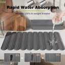 Stone Dish Drying Mat for Kitchen Counter, Quick Dry Stone Mat Kitchen for Dishes Bottles Cups, Large Foldable Diatomaceous Earth Dish Drying Mats Mat (24" x 16")