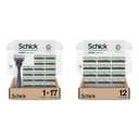 Schick Hydro Sensitive Razor for Men with 17 Razor Blades and 12 Refills