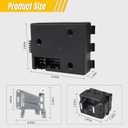 Trailer Brake Control Module Switch kit Compatible with Ram 1500 2500 3500 4500 5500 2016-2018 1500 Classic Edition 2019-2021 in-Dash Trailer Brake Controller Replace 82215040AC 82215040AB 68105206AC