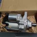 A-Premium Starter Motor Compatible with Kia Soul 2012-2014, Rio 2013-2015 & Hyundai Accent 2013-2017, Veloster 2013-2017, 1.6L, 12 Volts 0.9KW 10-Teeth Clockwise