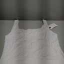 PINKMSTYLE Womens Square Neck Tank Tops Cute Double Layer Seamless Workout Tops Summer Sleeveless Shirts (X-Large, White)