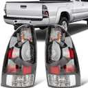 Tail Light Assembly Fit Toyota Tacoma 2005 2006 2007 2008 2009 2010 2011 2012 2013 2014 2015 Rear Black LED Taillight Back Up Lamp Lens Cover Left Driver Right Passenger 8155004150 8156004150