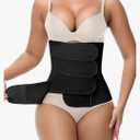 SHAPSHE Waist Trainer for Women Postpartum Recovery Wrap Waist Cincher Corset Shapewear Belly Band,M