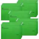 A4 Hanging File Folders, 25 Pcs Recycled Card File Folders for Filing Cabinet with Tabs and Card Inserts, Hanging Files Storage Folders for Office and School