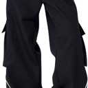 Cargo Sweatpants for Men Women High Waisted Straight Leg Baggy Sweatpants Hip Hop Track Pants Casual Trousers (XL)