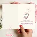 2 x VegSire Funny Double-Sided Mother's Day Card for Mom from Daughter Son, Humorous Relatable Greeting Card with Red Pearlescent Envelope, 8" x 5.3"