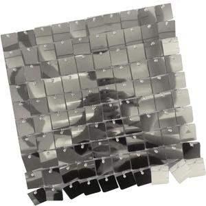 Srliya 24PCS Shimmer Sequin Wall Panels 0.98 0.98 FT, Translucent Frame, Easy Snap Together, Reusable Backdrop for Weddings, Birthdays, Parties