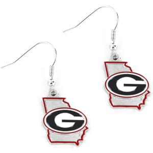 aminco NCAA unisex-adult Earrings (One Size, Georgia Bulldogs)