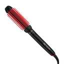 REVLON New and Improved SmoothStay Coconut Oil-Infused Heated Hair Styling Brush | 1 Barrel for Voluminous, Shiny Results (Black/Red)