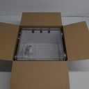 ABS Electrical Junction Box, Ventilated Design, Cable Grommets, IP65 Waterproof Enclosure, Indoor/Outdoor Use with Mounting Panel. (Clear Cover, 11.9"x11.9"x7")