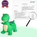 INPANY Bouncy Horse, Dinosaur Hopper Toys for 2 Year Old Boy, Toddlers Bouncing Animal, Inflatable Hopping Buddies for Kids, Ride on Rubber Bouncer, Indoor Outdoor Birthday Gifts Toy for 3 4 Yr Girl