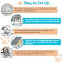 37" Live Animal Cage Trap, Heavy Duty Folding Raccoon Traps, Humane Cat Trap for Stray Cats, Raccoons, Squirrel, Skunk, Mole, Groundhog, Armadillo, Rabbit
