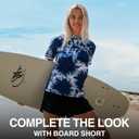 Kanu Surf Women's Breeze UPF 50+ Short Sleeved Active Rashguard & Workout Top (Blue, M)