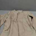 Women's Trendy Faux Leather Jacket Moto Short Jacket Fashion PU Jacket Coat (XL, Beige)