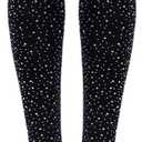 5-9 AROOMVE Women's Sparkle Rhinestone Stocking Sexy Shiny Socks Over Knee High Stocking