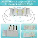 Neck Wedge Stabilizer Pillow for Sleeping to Keep Head Straight While Surgery Head Upright Medical Wedge Positioning Bedridden Disabled Elderly Face up Posture Corrector Headrest
