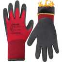 LOCCEF 2 Pairs Winter Work Gloves for Men and Women, XL (Pack of 2), Red