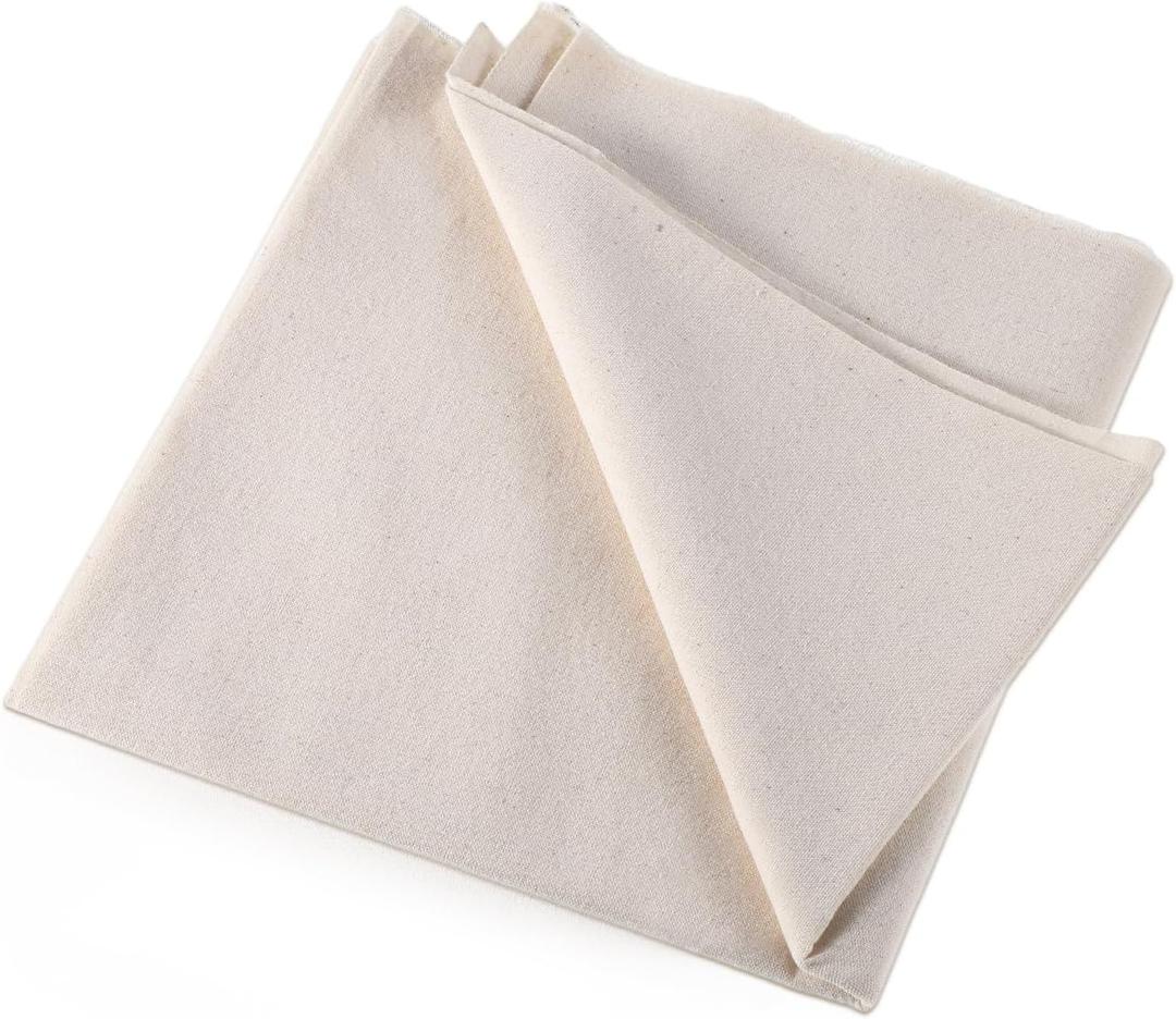 Canvas Fabric, 1.75Yd (63 x 20 inch) Cotton White Canva Fabric Natural Cotton Duck Canvas Fabrics for Sewing Arts Crafts, Backings, Covers, Placemats