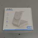 3 in 1 Charging Station, 25W Foldable Magnetic Fast Wireless Charger Stand for Apple Multiple Devices, Travel Charger for iPhone 17 16 15 14 13 12 Series Watch AirPods 4/3/2/Pro