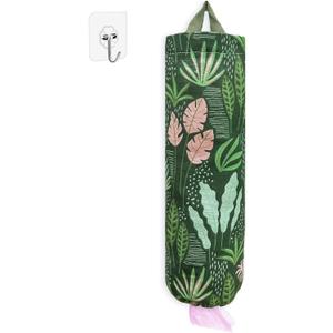 SYIPO Plastic Bag Holder, Reusable Grocery Bag Organizer, Wall Mount, 1 Pack, Seaweed 