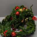 Christmas Ball Wreath 250mm Round Garland Hanging Wreaths Ornaments Xmas Tree Ornaments Festival Holiday Home Daily Use