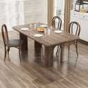 5'×8' Frosted Clear Floor Mat Under Dining Room Table