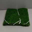 TURSTIN 2 Packs Artificial Grass Square Mat 12 x 12 Inch Fake Grass Turf Patch with Drainage Hole Synthetic Garden Grass Tiles Realistic Grass Rug for DIY Indoor Outdoor