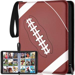 900 Pockets Football Card Binder Sleeves for Trading Cards, 9-Pocket Football Card Sleeves Album Holder Protectors for Basketball Baseball Sports Cards