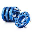 Orion Motor Tech Hub Centric 5x114.3 Wheel Spacers, 1" Blue Wheel Spacers with M12x1.5 Studs Compatible with Honda Accord Honda Civic Honda CRV Acura RSX Acura TL, 64.1mm Bore Wheel Spacer Kit, 4pcs