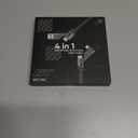 SHEZI [Upgraded 2.0] 4-in-1 Short USB C Cable 60W 0.6FT Fast Charging [480Mbps Data Sync] Flat Nylon Braided Charger Cord Combo, USB A/C to C/L Multi Charge Cable for iPhone/iPad & Most Devices, Grey