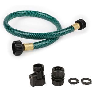 Garden Hose No Leaking for Watering: No Kink and Lightweight - 1/2" Water Hoses 2 FT with Fittings for Outdoor and Yard (Green)