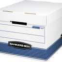 Bankers Box 20-Pack Medium Duty File Storage Boxes with Lids, FastFold Assembly, Letter/Legal, STOR, (0076315)