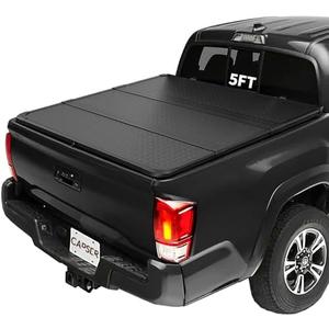 CAPSER Tacoma Hard Tri Fold Tonneau Cover Compatible with 2016-2025 Toyota Tacoma 5FT Truck Bed(Excl. Trail)