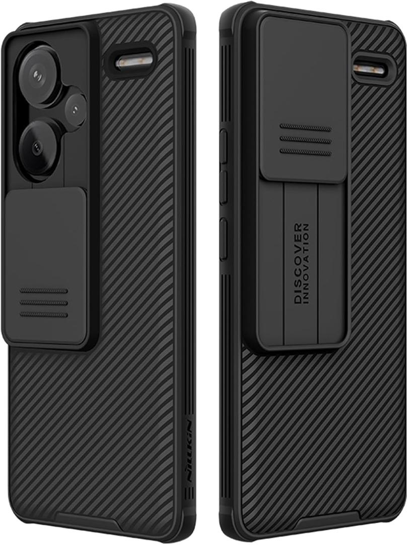 for Xiaomi redmi Note 13 Pro Plus 5G Case, Slim case Protective Cover with Camera Protector Hard PC TPU Thin Anti-Scratch Phone Case for Redmi Note 13 pro+ Plus 5G (Note13 Pro Plus Black)