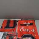 Graduation Decorations Class of 2025 Red and Black Party Decor Set include Congrats Grad Banner Graduation Backdrop Class of 2025 Balloons Party Supplies