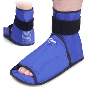 Hilph Foot Ankle Ice Pack Wrap for Plantar Fasciitis, Full Coverage Foot Gel Ice Cold Pack for Feet & Ankle & Heel Injuries, Ice Boot for Surgery Recovery, Feet Pain Relief, Achilles Tendonitis, Large